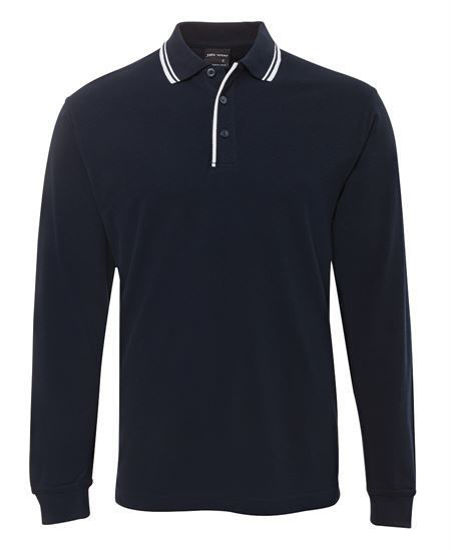 Picture of JB's wear Long Sleeve Contrast Polo 210XC