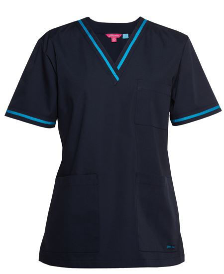 Picture of JB's wear Contrast Ladies Scrubs Top 4SCT1