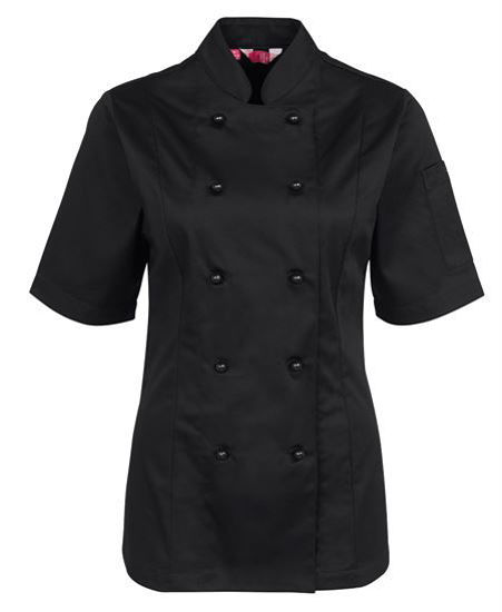 Picture of JB's wear Ladies Short Sleeve Chef'S Jacket 5CJ21