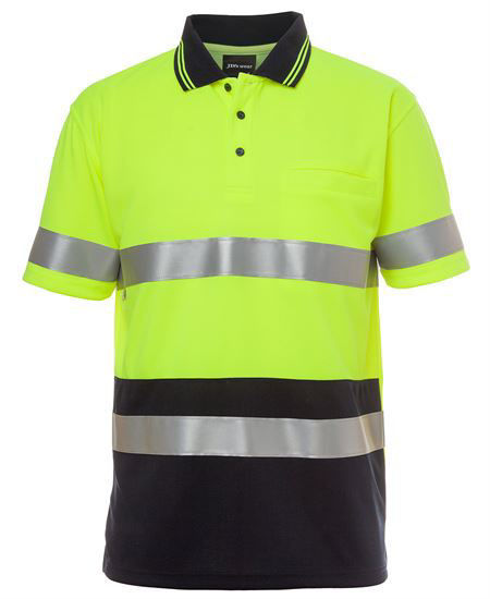 Picture of JB's wear Hi Vis Short Sleeve (D+N) Trad Polo 6HVST