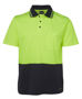 Picture of JB's wear Hi Vis Non Cuff Short Sleevecotton Back Polo 6NCCS