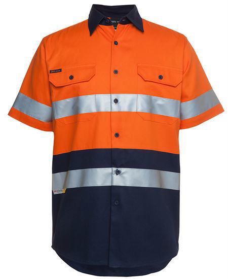 Picture of JB's wear Hi Vis (D+N) Short Sleeve 190G Shirt 6HSS