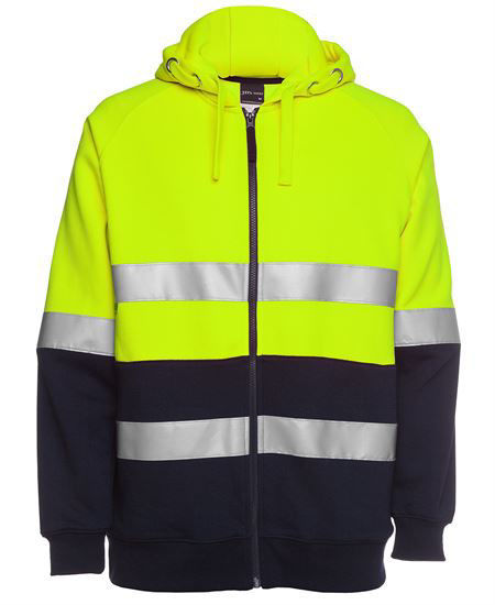 Picture of JB's wear Hi Vis (D+N) Full Zip Fleecy Hoodie 6DNH