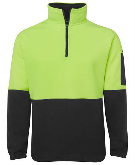 Picture of JB's wear Hi Vis 1/2 Zip Polar Fleece 6HVPF