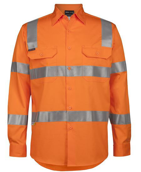 Picture of JB's wear Hv D+N L/S 150G Vic Rail Work Shirt 6DNWR