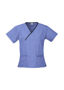 Picture of Biz Collection Ladies Contrast Crossover Scrubs Top H10722