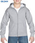 Picture of Gildan Heavy Blend Youth Full Zip Hooded Sweatshirt 18600B