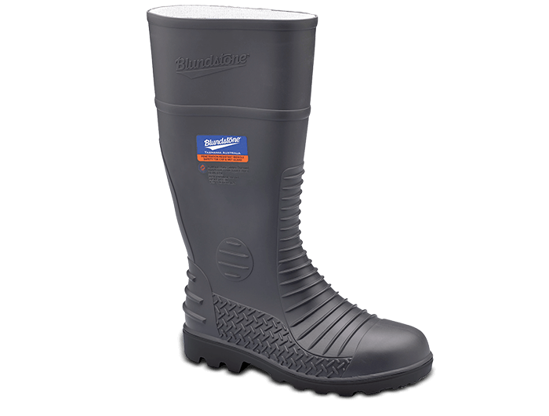 Picture of Blundstone Grey Waterproof Metatarsal Guard Gumboot With Penetration Resistant Midsole 028