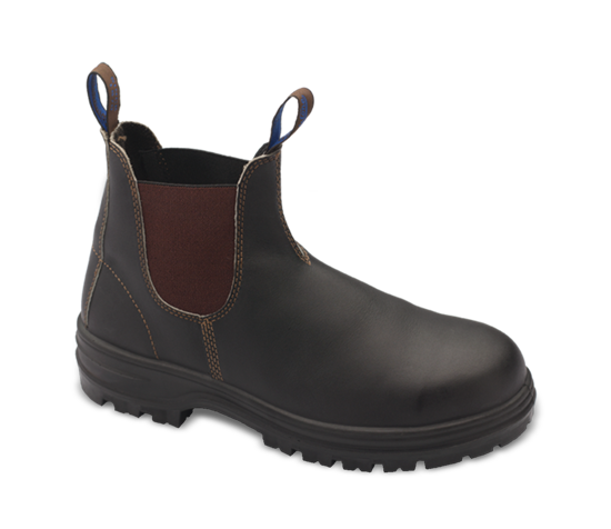 Picture of Blundstone Brown Water Resistant Elastic Side Safety Boot 140