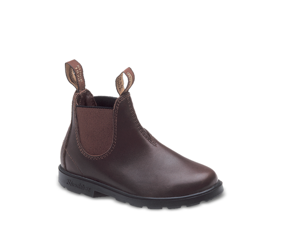 Picture of Blundstone Child'S Brown Premium Leather Elastic Side Boot 630