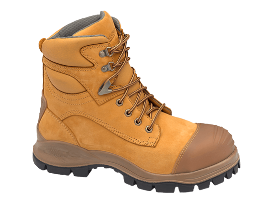 Picture of Blundstone Wheat Water Resistant Nubuck Lace Up Ankle Safety Boot 998