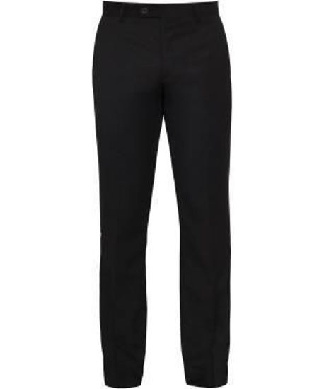 Picture of Van Hesuen Evercool Black Flat Front Trouser Featuring Coldblack Technology avet203