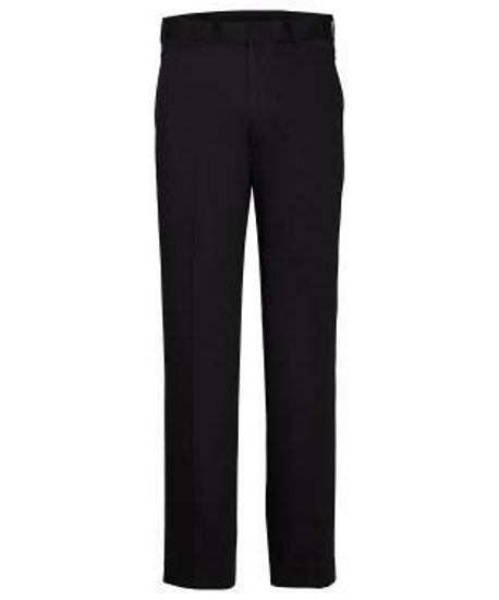 Picture of Van Hesuen Black Flat Front, High Twist Yarn, Nail Head Fabric Trouser avnt01blk