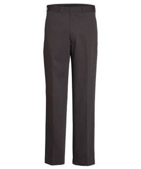 Picture of Van Hesuen Charcoal Flat Front, High Twist Yarn, Nail Head Fabric Trouser avnt01cha