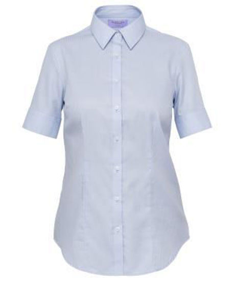 Picture of Van Hesuen Cotton Polyester Mini Herringbone Short Sleeve Classic Fit Shirt aws81u