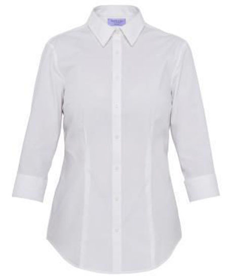 Picture of Van Hesuen Cotton Stretch Poplin 3/4 Sleeve Classic Fit Shirt awtq200