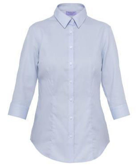 Picture of Van Hesuen Cotton Polyester Mini Herringbone 3/4 Sleeve Classic Fit Shirt awtq81u