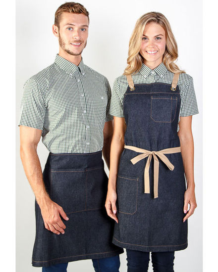 Picture of Identitee Billy - Denim Bib Apron A14 A14