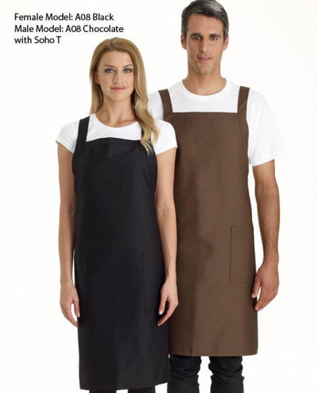 Picture of Identitee Cross Over Bib Apron A08 A08