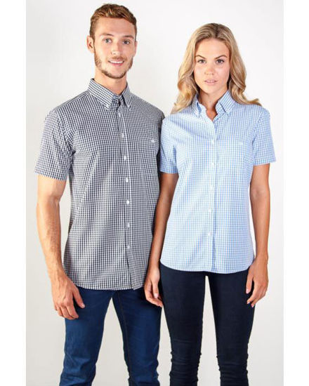 Picture of Identitee Ladies Miller Short Sleeve Shirt W47 W47