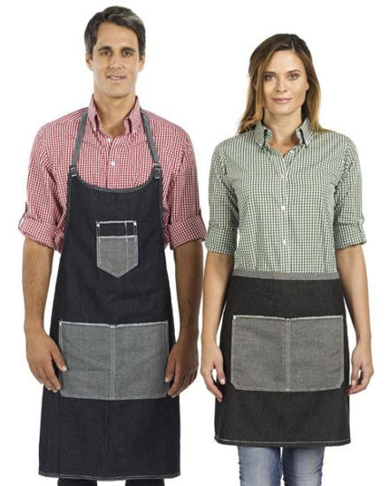 Picture of Identitee Vintage Denim Bib Apron A10B A10B