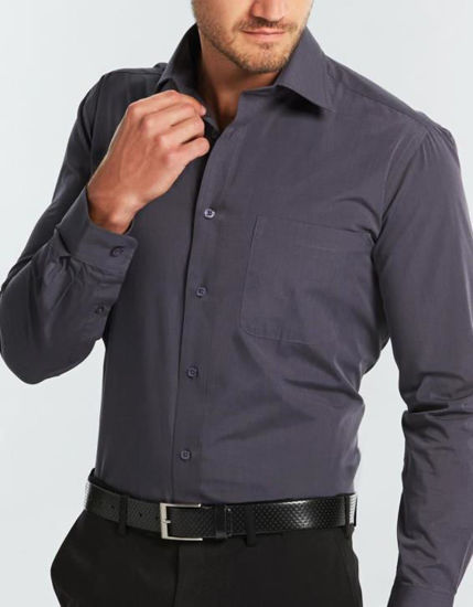 Picture of Gloweave Mens End On End Contemporary Fit Long Sleeve Shirt 1253l