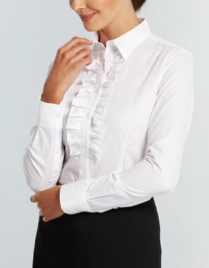 Picture of Gloweave Womens Oxford Weave L/S Business Shirt 1716wl