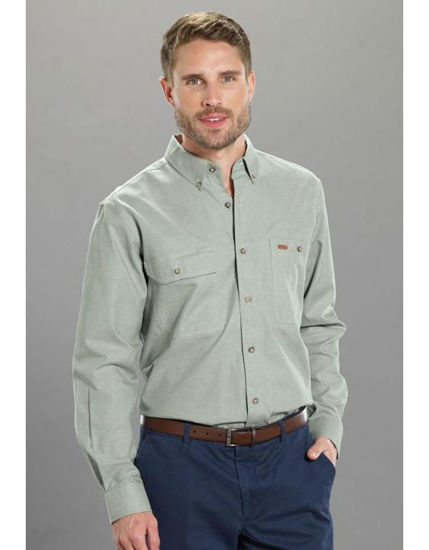 Picture of Gloweave Mens Iconic Chambray L/S Industrial Shirt 5095l