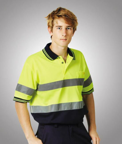 Picture of Blue Whale Day/Night Hi Vis Cooldry Polo - Short Sleeve P92 P92