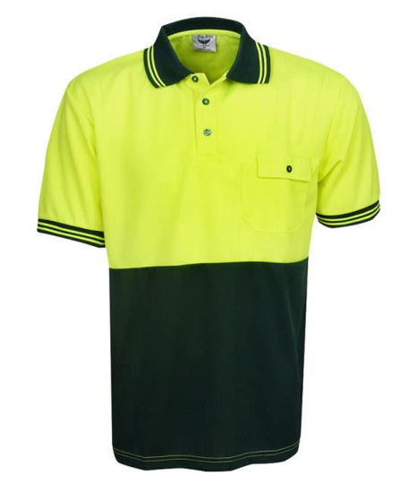 Picture of Blue Whale Hi Vis Cooldry Polo - Short Sleeve P82 P82