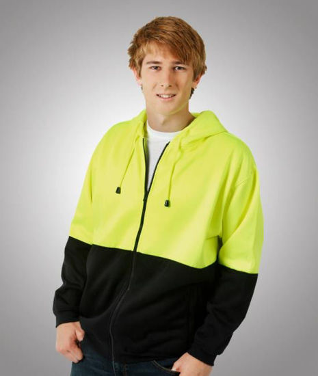 Picture of Blue Whale Hi Vis Full Zip Fleecy Hoodies F94 F94