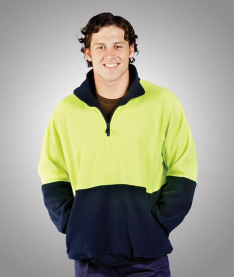 Picture of Blue Whale Hi Vis Half Zip Polar Fleece F83 F83