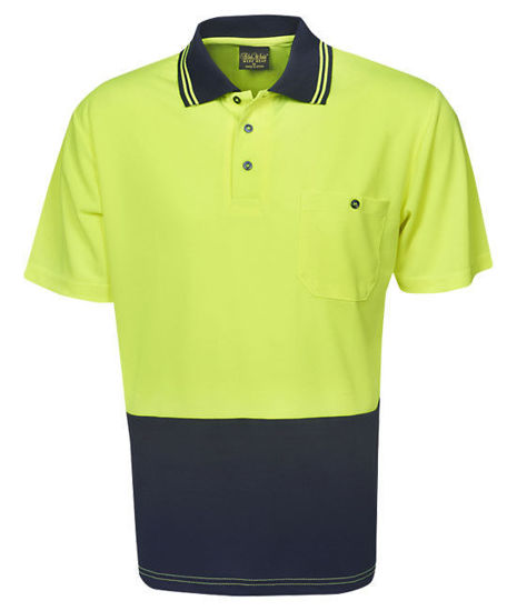 Picture of Blue Whale Hi Vis Light Weight Cooldry Polo Short Sleeve P62 P62