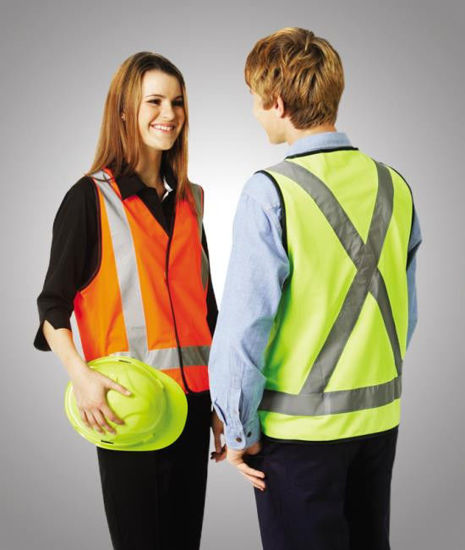 Picture of Blue Whale Hi Vis Safety Vest (Day/Night X Pattern) V83 V83