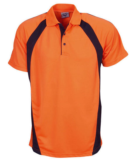 Picture of Blue Whale Kids Hi Vis Coolfast Mini Waffle Polo P88K P88K