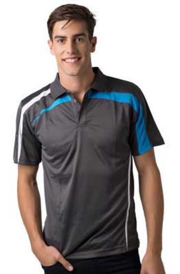 Picture of Beseen Mens Cooldry Polo  With Contrast Side And Shoulder Panels bsp2014