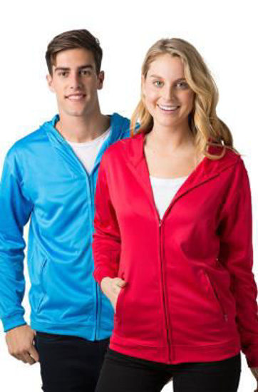 Picture of Beseen Unisex Adutls Cooldry Full Zip Hooded Jacket bshd21