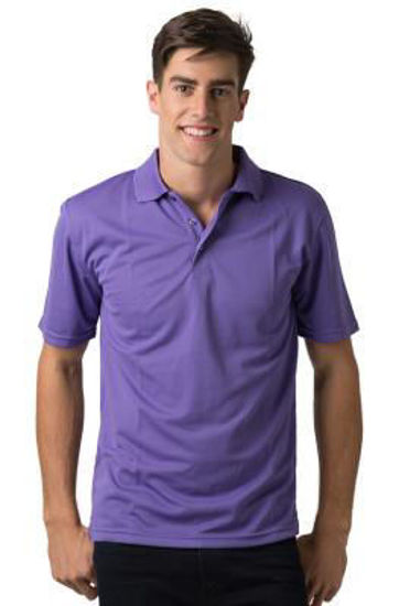 Picture of Beseen Mens Cooldry Pique Knit Polo scorpion