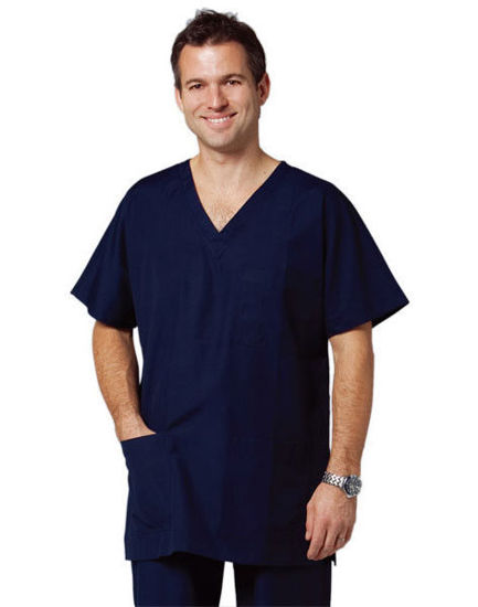 Picture of Benchmark M7630 Unisex Scrubs Short Sleeve Tunic Top m7630