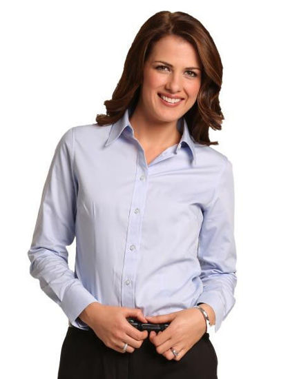 Picture of Benchmark M8040L Women'S Cvc Oxford Long Sleeve Shirt m8040l