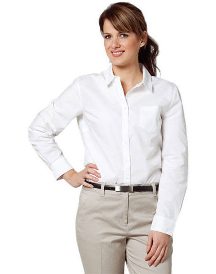 Picture of Benchmark M8902 Women'S Washed Oxford Long Sleeve Shirt m8902