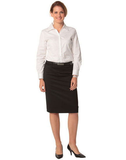 Picture of Benchmark M9471 Women'S Poly/Viscose Stretch Mid Length Lined Pencil Skirt m9471