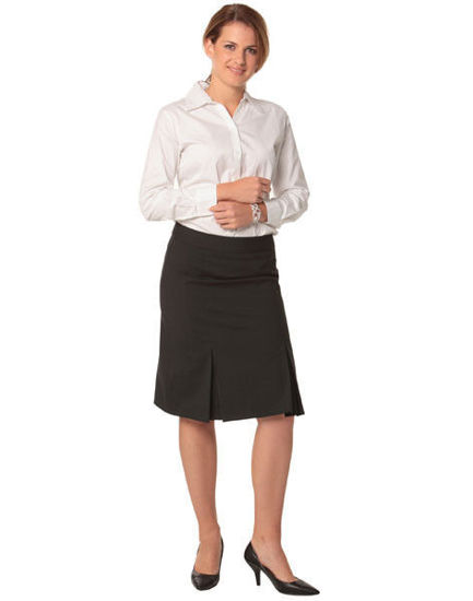 Picture of Benchmark M9473 Women'S Pleated Skirt In Wool Stretch m9473