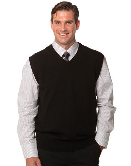 Picture of Benchmark M9501 Men'S V-Neck Vest m9501