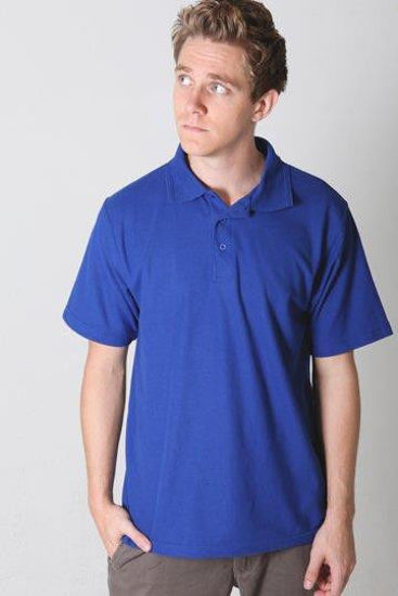 Picture of Sportage Men Raven Poly/Cotton Pique Knit Polo 9786