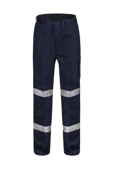 Picture of NCC Modern Fit Mid Weight Cargo Cotton Drill Trouser With Csr Reflective Tape WP3065L