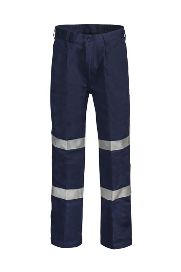 Picture of NCC Classic Single Pleat Cotton Drill Trouser With Csr Reflective Tape WP4006L