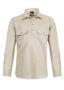 Picture of NCC Lightweight Long Sleeve Half Placket Cotton Drill Shirt With Contrast Buttons WS3029