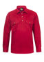 Picture of NCC Lightweight Long Sleeve Half Placket Cotton Drill Shirt With Contrast Buttons WS3029