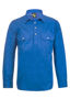 Picture of NCC Lightweight Long Sleeve Half Placket Cotton Drill Shirt With Contrast Buttons WS3029